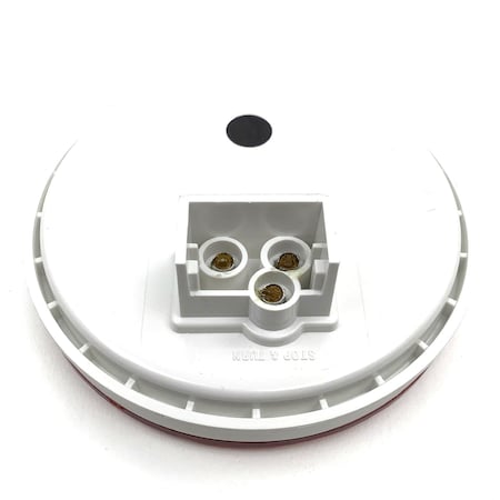 Truck-Lite Signal-Stat, Led, Red, Round, 10 Diode, Stop/Turn/Tail, Pl-3, 12V 4058